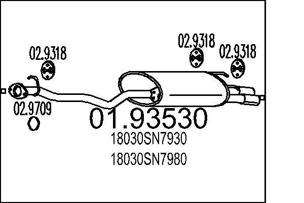 MTS 01.93530: Lõppsummuti 1320mm