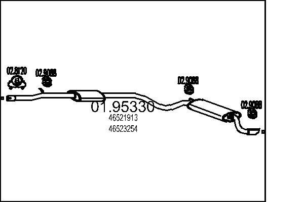 MTS 01.95330: Lõppsummuti 2040mm