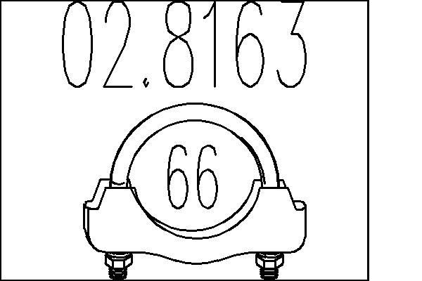 MTS 02.8163: Conector teava, sistem de esapament
