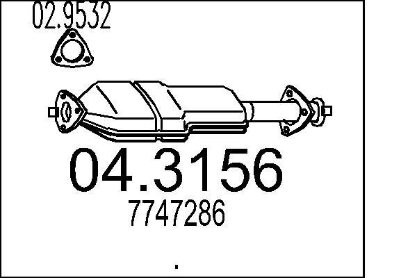MTS 04.3156: Catalizzatore