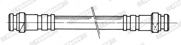 FERODO DDF023-1: Piduriketas Ø: 248mm, täis