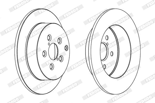 FERODO DDF1031-1: Disc de frână Ř: 302mm, ventilat, cu suruburi