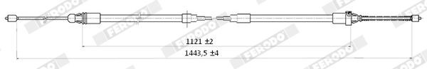 FERODO DDF845C-1: Piduriketas Ø: 240mm, täis, kaetud