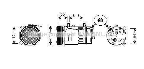 PRASCO AIK001: Compressore aria condizionata