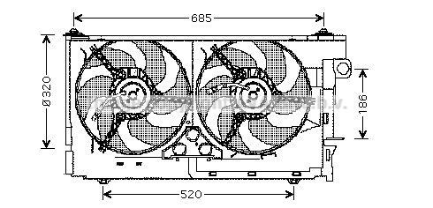 PRASCO CN7516: Βεντιλατέρ 320mm