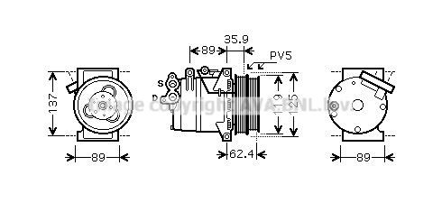 PRASCO FDK433: Kliimakompressor