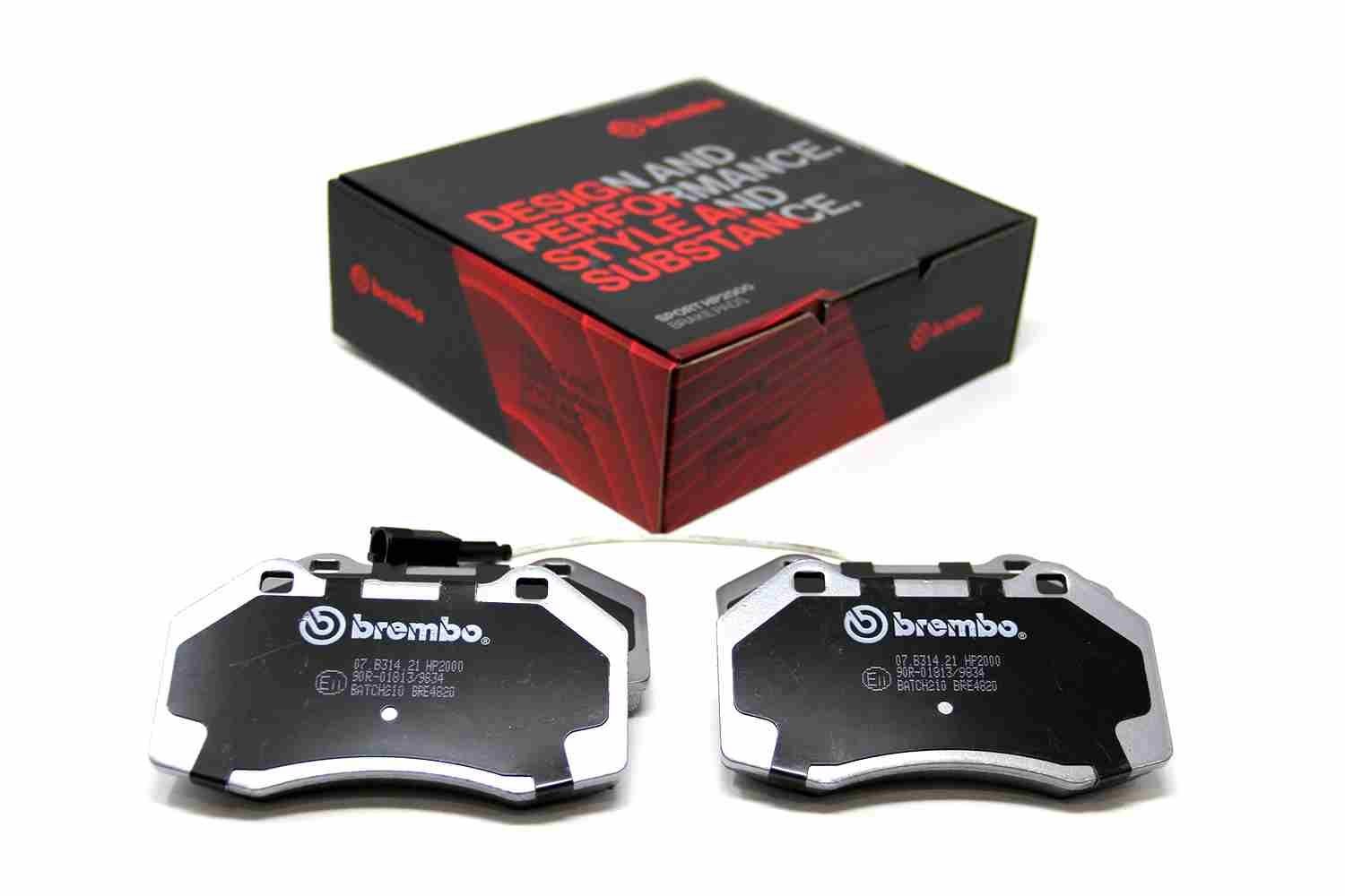 BREMBO 07.B314.21: Raceing-piduriklotsi komplekt SPORT PADS HP2000