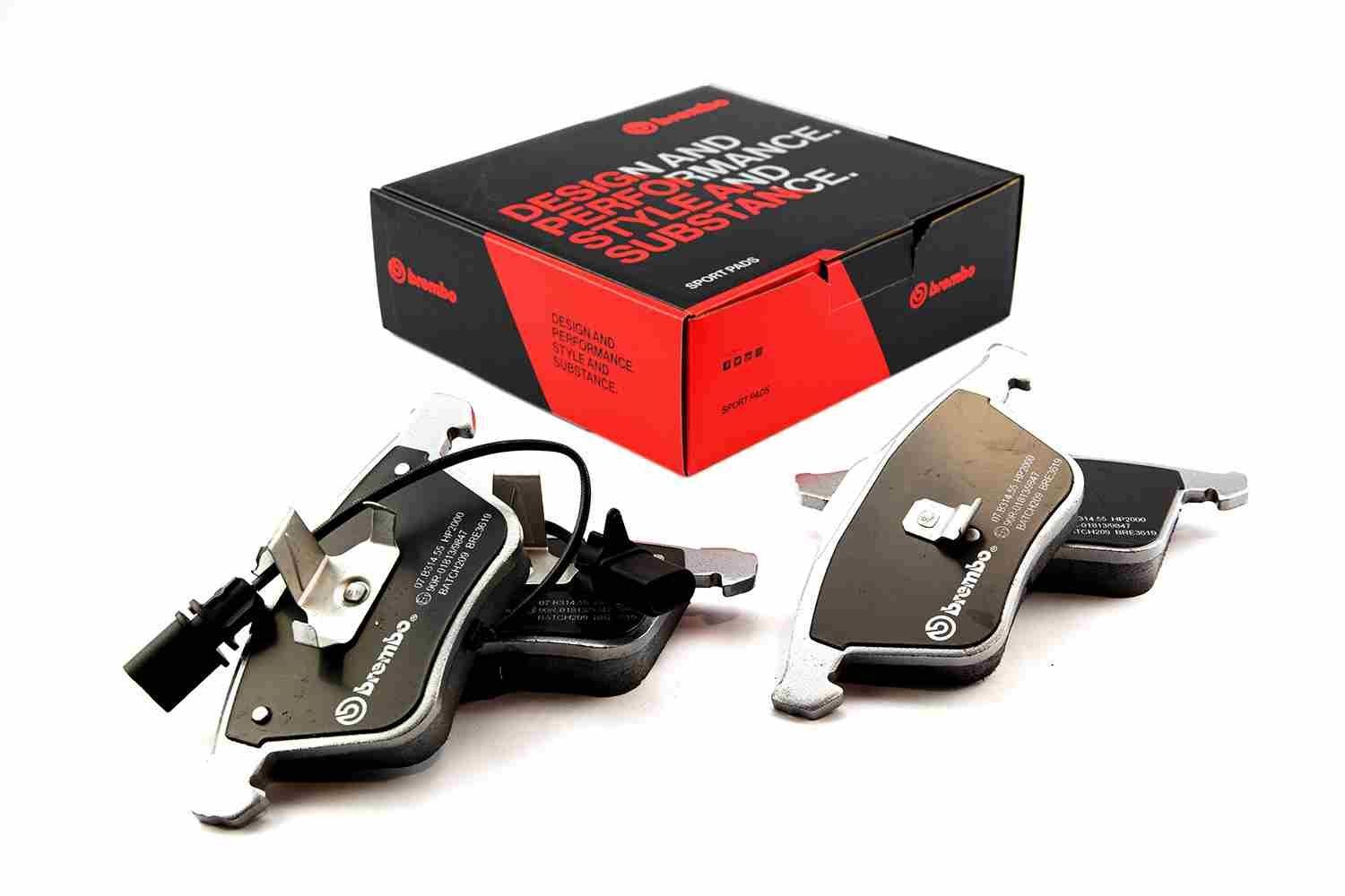BREMBO 07.B314.55: Raceing-piduriklotsi komplekt SPORT PADS HP2000