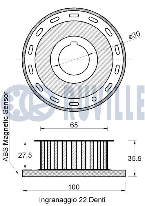 RUVILLE 5601570: Kit cinghia di distribuzione N° denti 1: 129