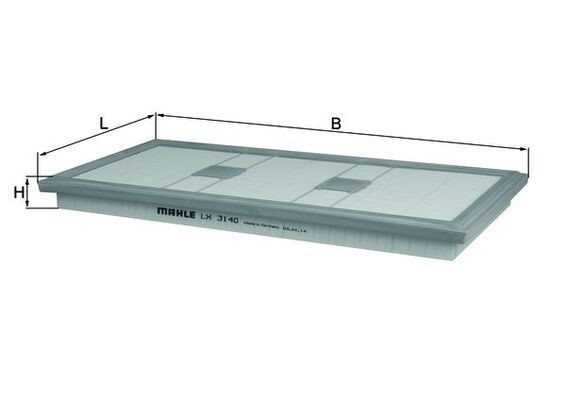 MAHLE ORIGINAL LX 3140: Filtro aria