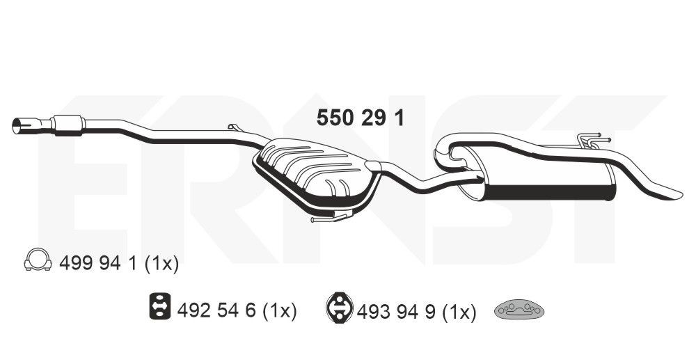 ERNST 550291: Lõppsummuti 2140mm