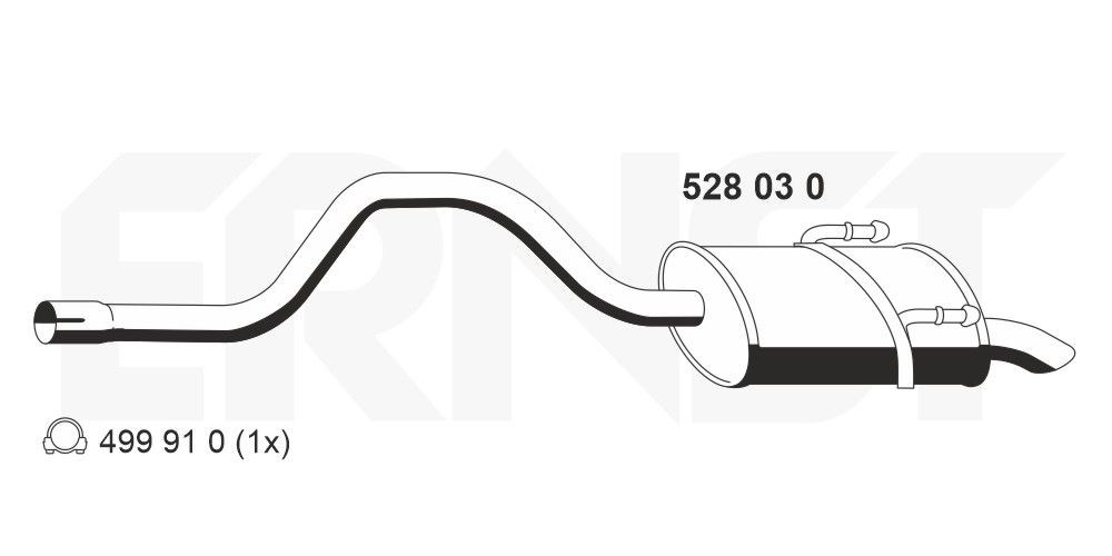 ERNST 528030: Lõppsummuti 1280mm