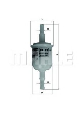 MAHLE ORIGINAL KL 13 Kraftstofffilter