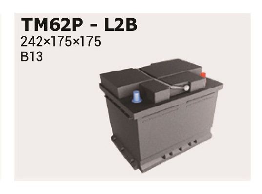 IPSA TM62P: Startera akumulatoru baterija