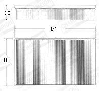 CHAMPION U643/606 Luftfilter