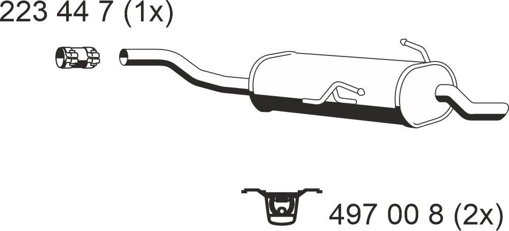 ERNST 250009: Lõppsummuti 1070mm