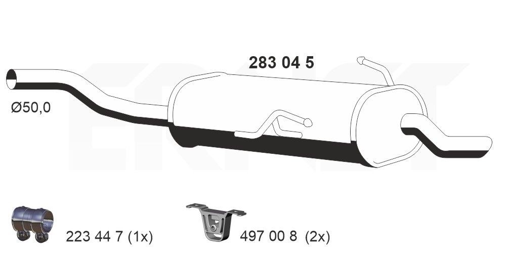 ERNST 283045: Lõppsummuti 1090mm