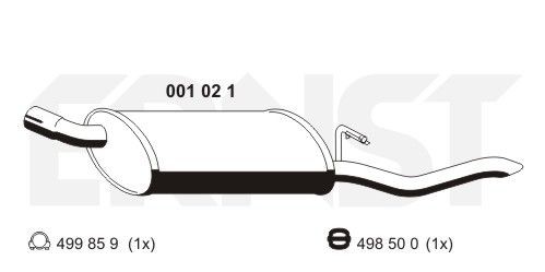 ERNST 001021: Lõppsummuti 790mm