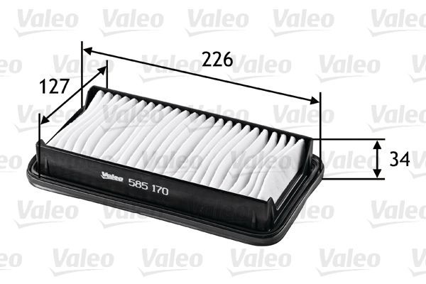 VALEO 585170: Gaisa filtrs