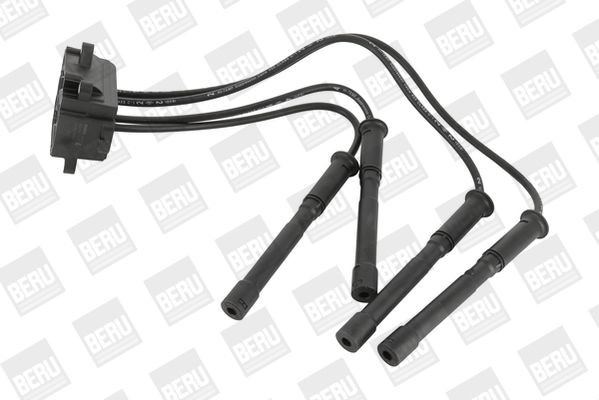 BERU ZS454: Tændspole 12V, 4-polet, med tændkabel, uden koblingsapparat, uden elektronik