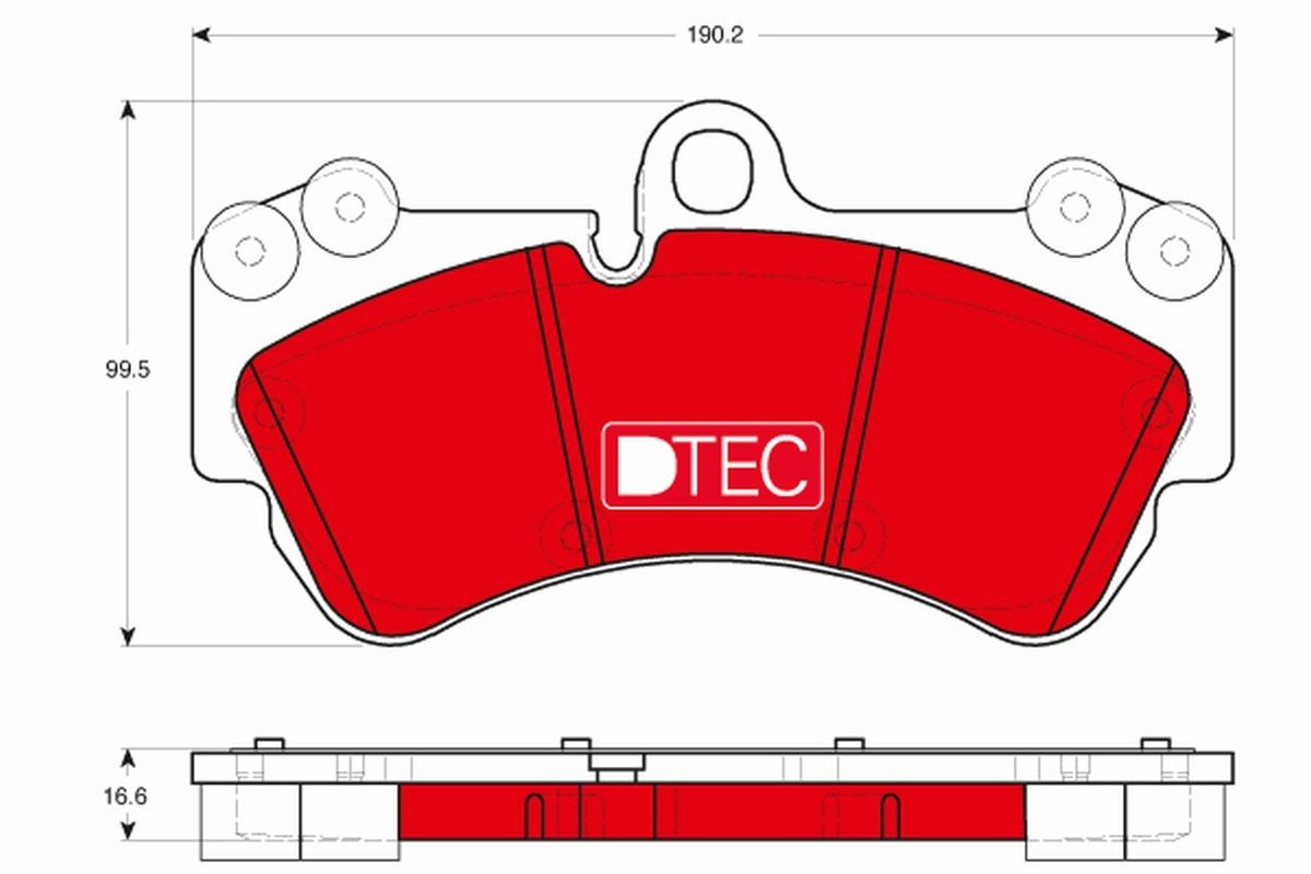 TRW GDB1720DTE: Piduriklotsid DTEC COTEC