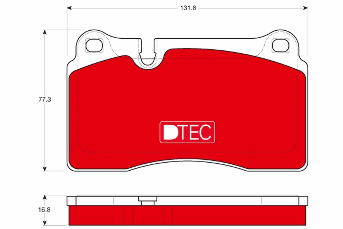TRW GDB1670DTE: Piduriklotsid DTEC COTEC