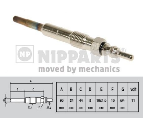 NIPPARTS J5715014: Gløderør
