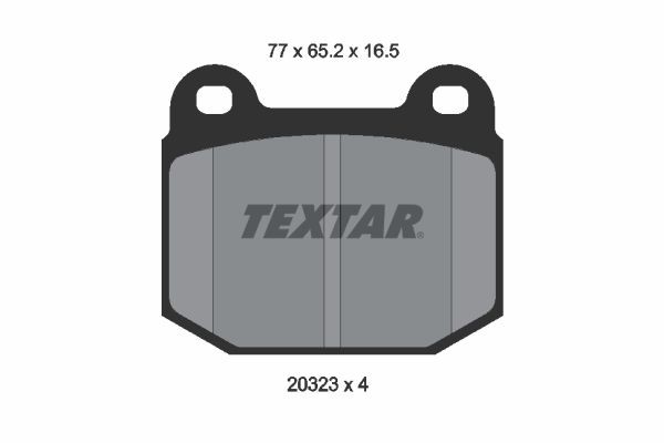 TEXTAR 2032303: Stabdžių kaladėlės