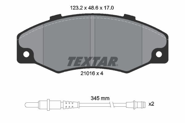 TEXTAR 2101602: Piduriklotsid koos lisadega