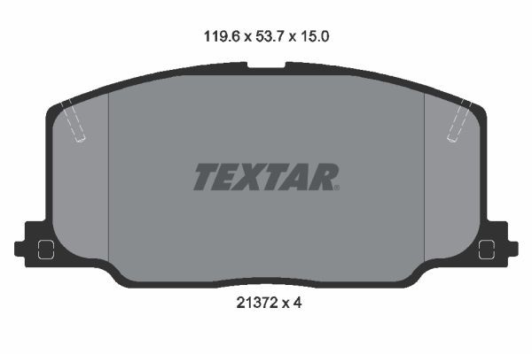 TEXTAR 2137201: Stabdžių kaladėlės