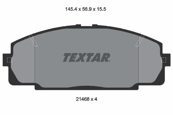 TEXTAR 2146801: Stabdžių kaladėlės