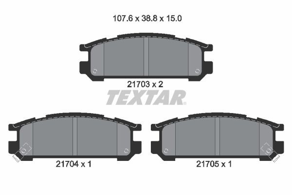 TEXTAR 2170301: Piduriklotsid