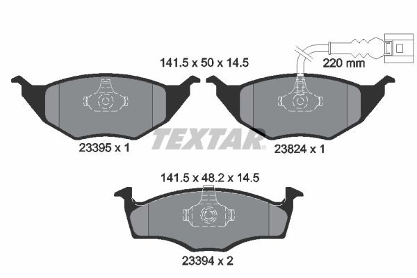TEXTAR 2339502: Piduriklotsid