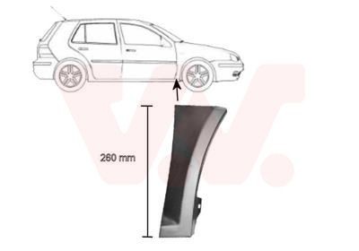 VAN WEZEL 5888156: Lokasuoja Eteen, oikea, Alla