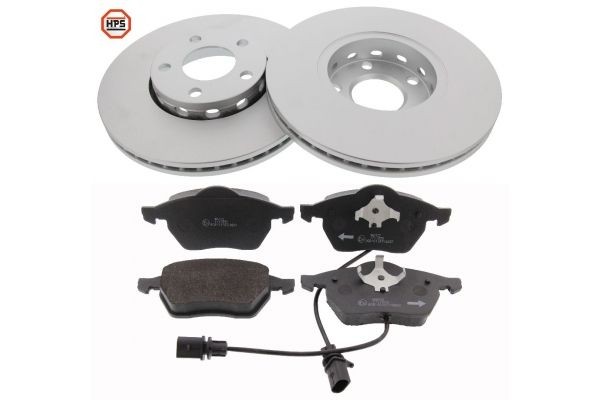 MAPCO 47860HPS: Bremsscheiben und -beläge Vorderachse, Ø: 288mm, Belüftet, mit Anti-Quietsch-Blech