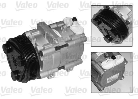 VALEO 699827: Kliimakompressor PAG-kompressoriõliga, REMANUFACTURED