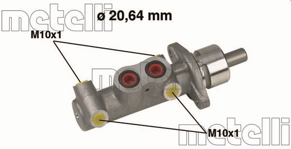 METELLI 05-0289: Galvenais bremžu cilindrs