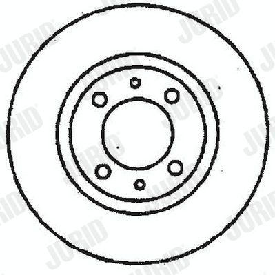 JURID 561096J: Piduriketas Ø: 239mm, täis, Ø: 239mm, õlitatud, ilma kruvideta