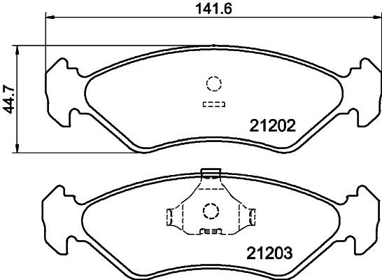 MINTEX MDB1404: Piduriklotsid