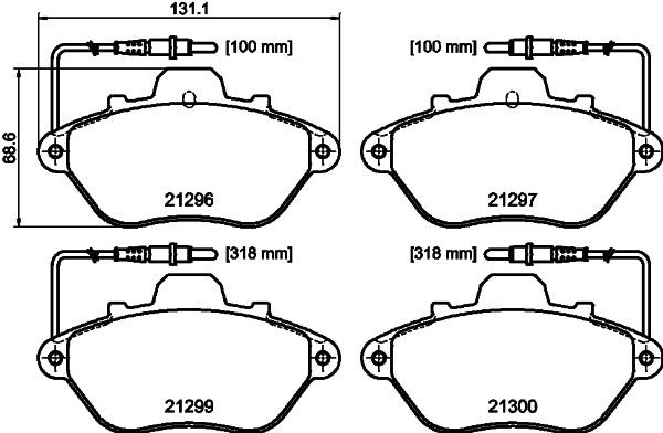 MINTEX MDB1426: Piduriklotsid
