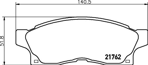 MINTEX MDB1498: Stabdžių kaladėlės