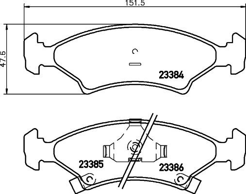 MINTEX MDB1754: Piduriklotsid