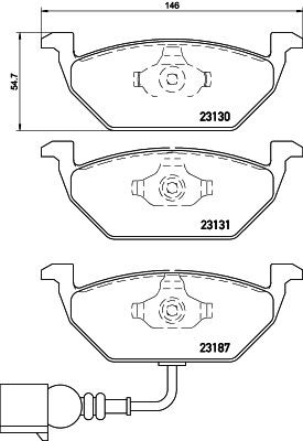 MINTEX MDB2040: Piduriklotsid