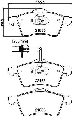 MINTEX MDB2104: Piduriklotsid