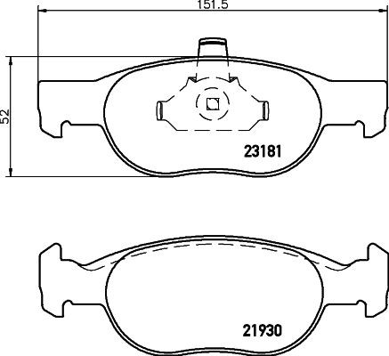 MINTEX MDB2206: Piduriklotsid