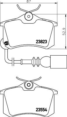MINTEX MDB2566: Bremsbeläge mit Bremssattelschrauben