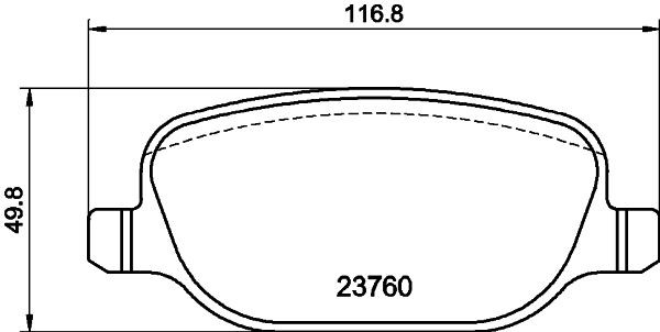 MINTEX MDB2624: Fékbetét készlet, tárcsafék Tartozékokkal, féknyereg csavarokkal