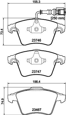 MINTEX MDB2664: Piduriklotsid