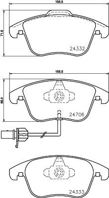 MINTEX MDB2952: Piduriklotsid
