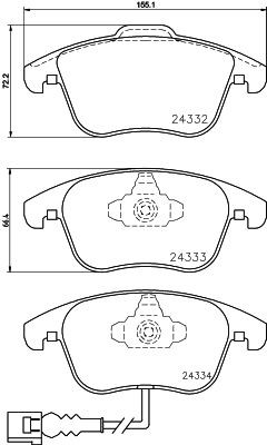 MINTEX MDB2973: Piduriklotsid